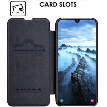 Odinis Nillkin qin serijos dėklas - juodas (GALAXY A60) Odinis Nillkin qin serijos dėklas - juodas (GALAXY A60)